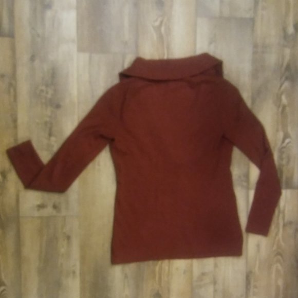 loft sweater, very low cowl neck,wool blend - Picture 2 of 7